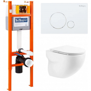 Комплект 4 в 1 BELBAGNO BB066CHR/BB870SC/BB004-40 EXPERT/BB014-SR-BIANCO Комплект 4 в 1 BELBAGNO BB066CHR/BB870SC/BB004-40 EXPERT/BB014-SR-BIANCO